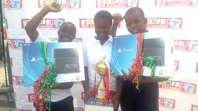 Contestants of the University Primary School, winners of last year’s spelling competition